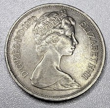 10 NEW PENCE UK COIN - QUEEN ELIZABETH II 1970