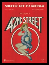 42nd STREET Dubin/Warren 1980 SHUFFLE OFF TO BUFFALO Show Vintage Sheet Music