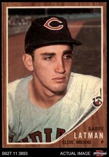 1962 Topps #145 Barry Latman Normal Tint Indians COMMON VARIATION 6.5 - EX/MT+