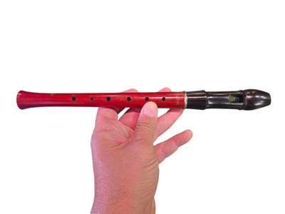 Wood Ebony Vintage Block Flute Combi 1970s Germany