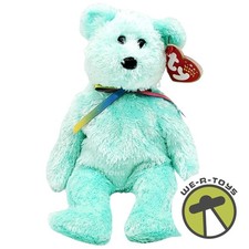 Sherbet Beanie Baby Bear Plush Seafoam by Ty 2002