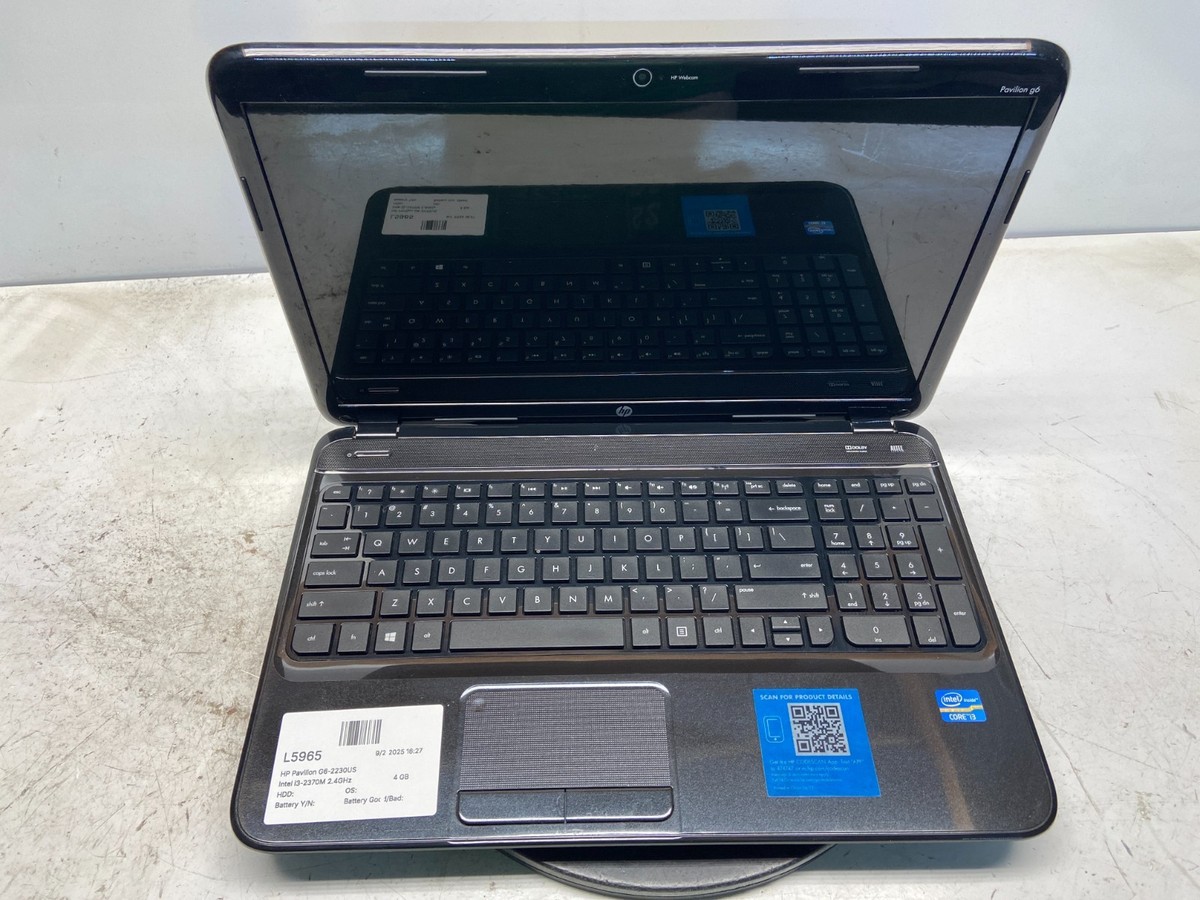 HP Pavilion G6-2230US Intel i3-2370M GB NO HDD READ