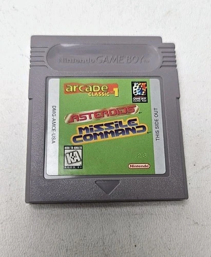Arcade Classic 1 Asteroids Missle Command Nintendo Game Boy Cart Only Tested