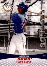 2011 Hagerstown Suns Legends Choice #12 Felipe Lopez Bayamon Puerto Rico PR Card