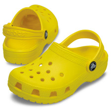 Crocs Toddlers Classic Clog Lemon Yellow 206990-75Y Size 4 c4 New With Tags
