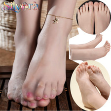Size 37 Platinum Silicone Female Vein Feet Mannequin Big Feet High Arch Foot