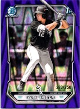 2026 Bowman COLBY SHELTON #BCP-144 Chrome Purple Raywave Refractor White Sox