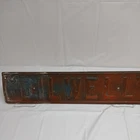 Vintage OILWELL Metal Sign Embossed Petroleum Oil Field Gas Pump Plate Orange