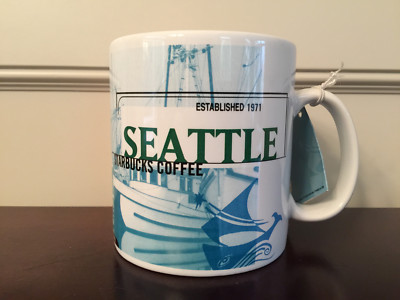 Starbucks Seattle City Mug Benefit Refugee Women's Alliance1998 18oz NWT