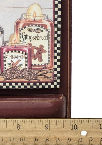 Kitchen Daily Notes Board for Paper & Pencil Wood Country Folk Art Creative Wood - Picture 10 of 10