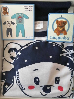 Pigiama neonato bimbo cotone leggero 12219 Magnolia