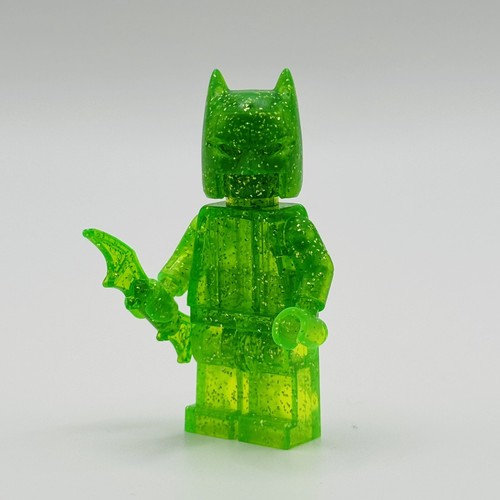 LEGO DC Minifigure - Trans Bright Green Glitter Batman Mono (Unreleased Color)