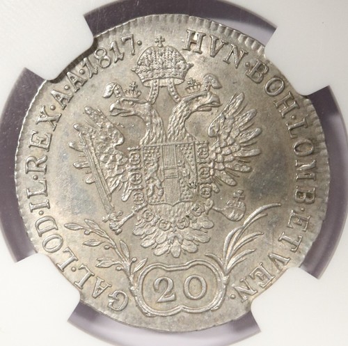 1817-A - 20 Kreuzer - Österreich (Habsburg/Franz I) - NGC AU58 - Bild 6 von 6