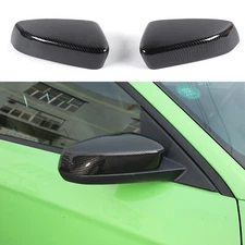Side Door Mirror Covers Shell Cap Trim for Ford Mustang 2009-2013 Carbon Fiber