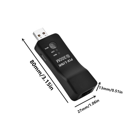 USB Wireless LAN Repeater Adapter USB Dongle RJ-45 Ethernet Kabel - Bild 4 von 9