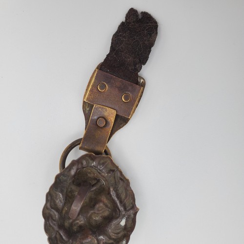 German Model 1868 Bavarian Jäger Raupenhelm Chinstrap Lion Head Original Helmet - Picture 10 of 14