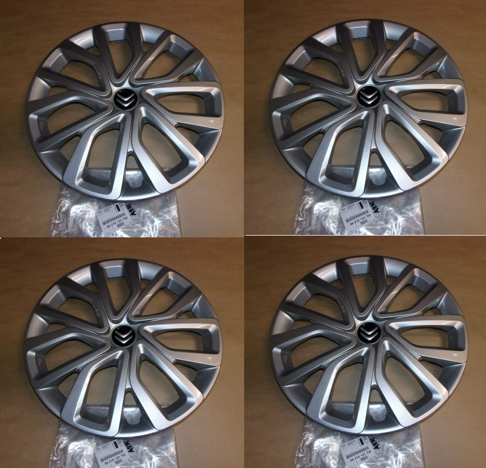 Kit enjoliveurs 16" Citroën Berlingo IV finition argentée haute résistance