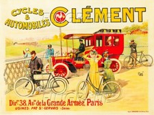 CléMENT VéLO/CYCLES/AUTO Riep - POSTER HQ 50x70cm d'une AFFICHE VINTAGE