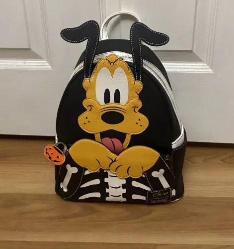 Loungefly Disney Pluto Skellington Glow-in-the-Dark Mini-Backpack - EE Exclusive