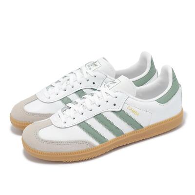 adidas Originals Samba OG C White Silver Green Gum Kids Preschool