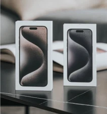 iPhone 15 15 Pro Max Retail Box w/ Manual USB-C to Type C Charging Cable Option