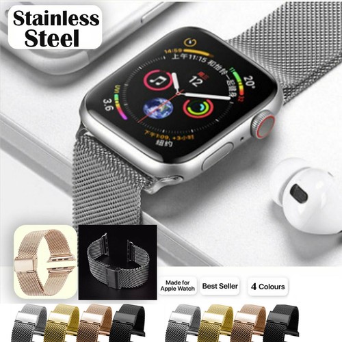 Correa de bucle milanés de acero inoxidable para Apple Watch Series 7 6 5 4 3 - Imagen 2 de 23