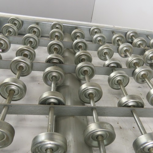 24" Wide x 48" Long Galvanized Steel Gravity Skate Wheel Conveyor Damaged - Picture 9 of 10