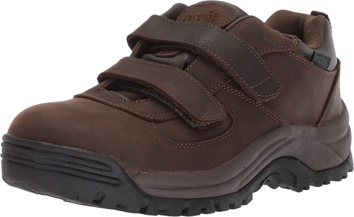 Propét Brown Leather Hook & Loop Comfort Walking Shoes Men’s US 11 M Propet Lifewalker Strap Men main image 4