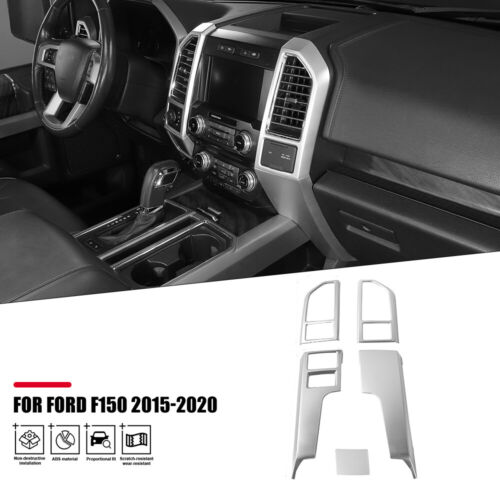 Central Control Air Vent Outlet Trim Cover For Ford F150 2015+Silver Accessories - Bild 3 von 9