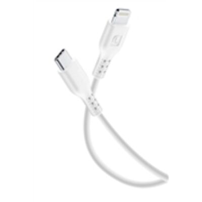 cellularline Kabel USB-C/Lightning USBDATAC2LMFI60CMW 06m ws
