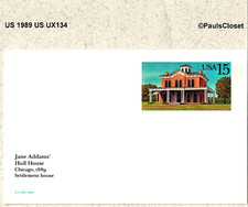 US 1989 SC UX134 JANE ADDAMS HULL HOUSE IN CHICAGO 15¢ MNH VF