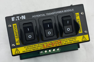 LOT OF 2 EATON POTENTIAL TRANSFORMER MODULE 70C1817H01 W/PHONENIX CONNECT UM  