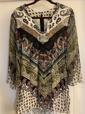 Alice & Olivia Chevron Paisley Dress. NWT. Size S. RSP $368