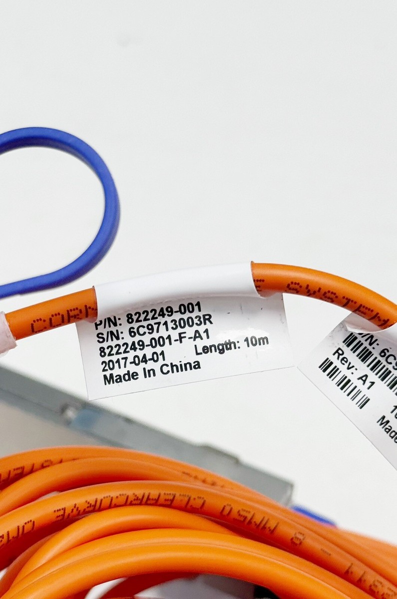 HPE HP 822249-001 InfiniBand FDR QSFP 10M Optical Cable for V