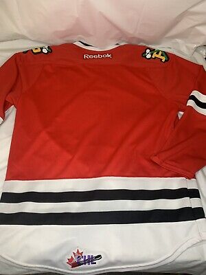 Vintage 90’s Reebook CHL WHL Portland Winterhawks Small Hockey Jersey Red  RARE