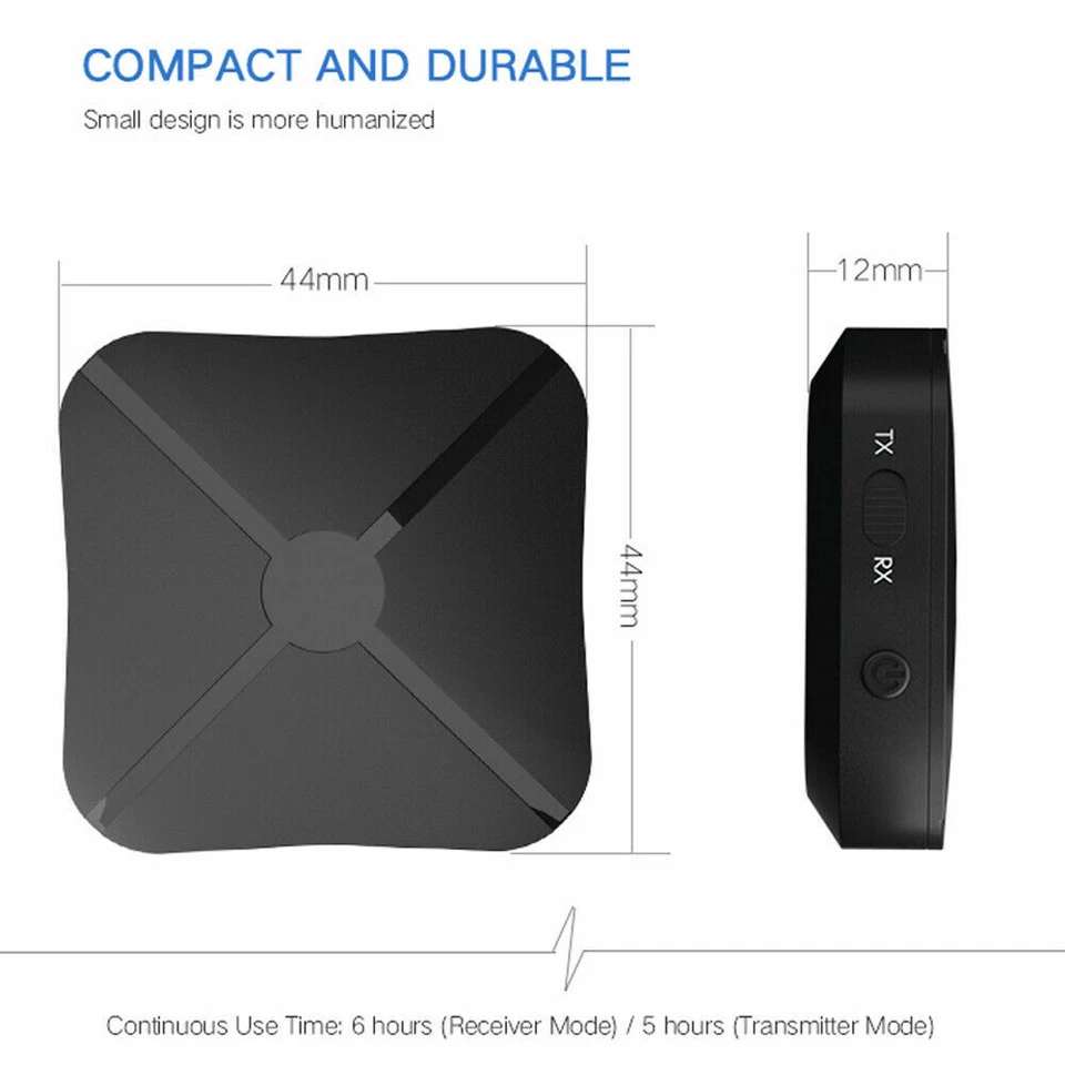 2in1 Bluetooth Transmitter Receiver Wireless Adapter TV Home Stereo A2DP Audio - Image 3 of 4