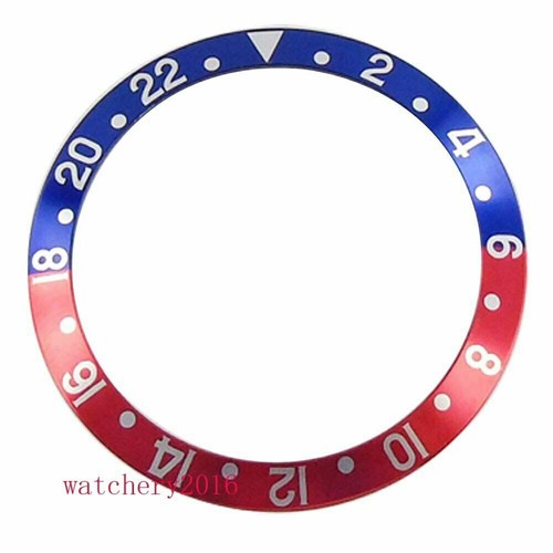 Bisel de reloj inclinado 38 mm * 30,6 mm inserción apto para reloj de hombre GMT de 40 mm de aluminio - Imagen 18 de 19