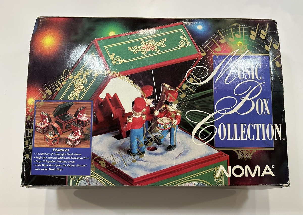 NOMA Music Box Christmas Collection Plays 16 Songs Sounds