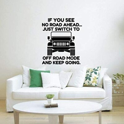 Keep Going Off Road Car Quote Wall Sticker Home Room Vinyl Art Decals Decors