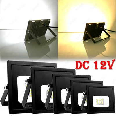 WZTO Proyector LED DC12V 10W 20W 30W Proyector SMD Faro Exterior IP65 DE