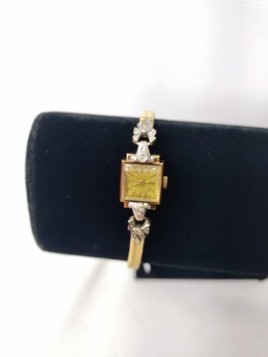 KURTZ 17 JEWEL WATCH RARE 14KT DIAMOND LADIES WATCH - 第 2/9 張圖片