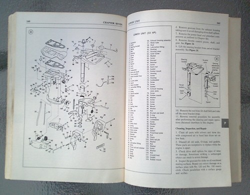 EVINRUDE/JOHNSON OUTBOARD MOTOR SHOP MANUAL, Clymer, 1.5-35 HP, 1965-1978 - Picture 6 of 6
