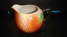 Vintage Original Maruhon Ware Japan Apple Creamer Hand Painted 3"