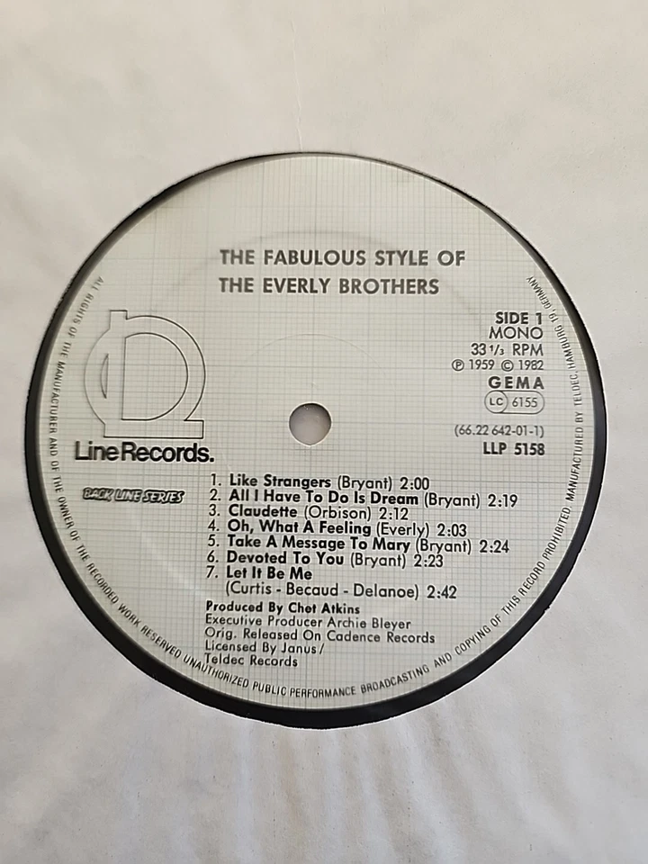 Everly Brothers – The Fabulous Style Of The Everly Brothers - Image 2 of 4