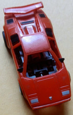 1988 TYCO Red LAMBORGHINI COUNTACH HO 440-X2 SLOT CAR Vintage Original