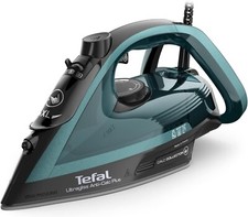 Tefal Ultraglide Anti-Calc Plus Steam Iron, 2800 W, Black & Turquoise, FV6848