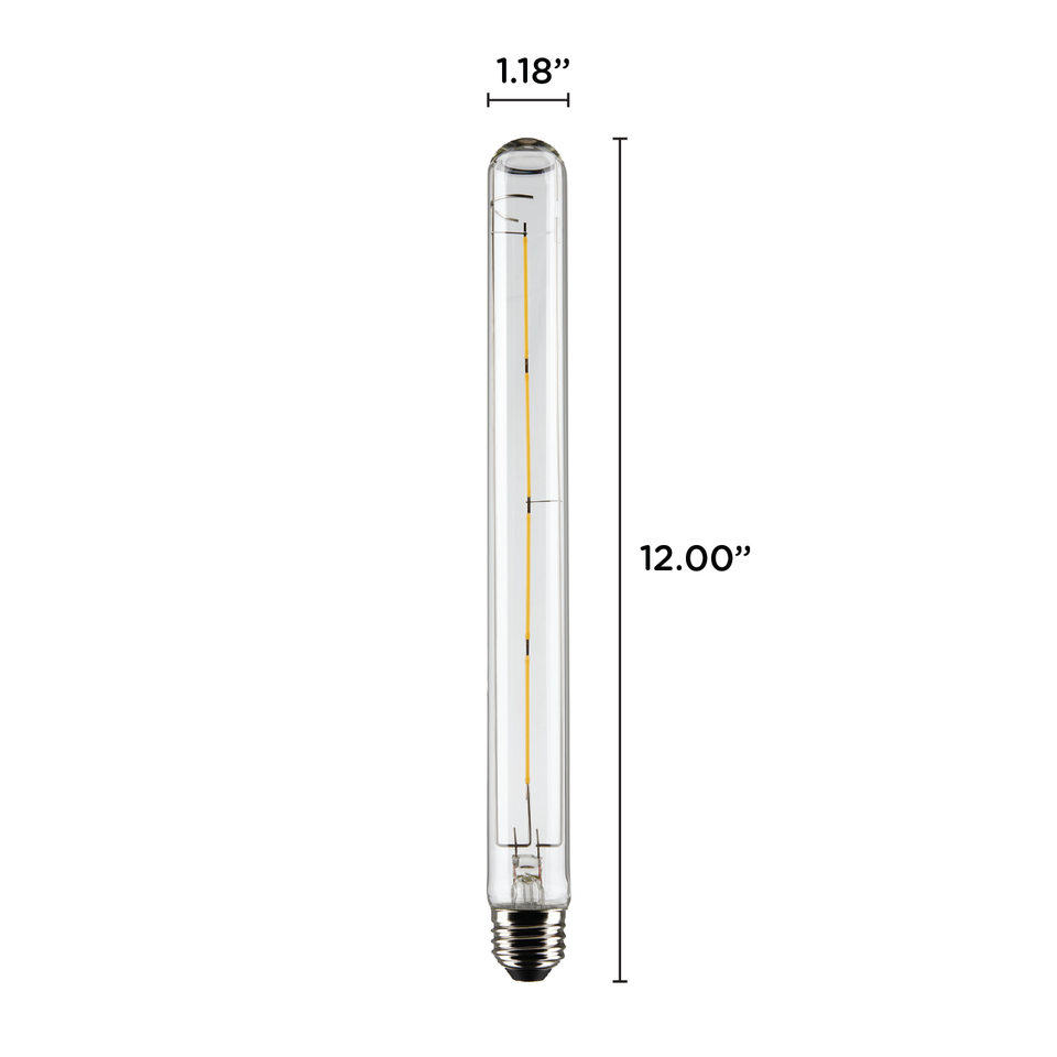 LED Filament Antique Vintage Tube 120V 8W =60W T9 Medium E26 2700K Warm ...