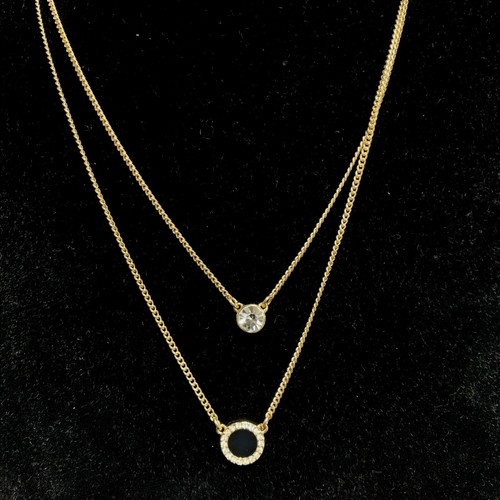 Layered Chains Rhinestone Necklace 16 