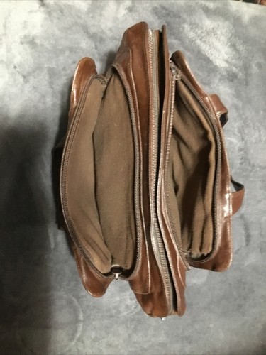 Vintage Enny Brown Leather Handbag - Picture 4 of 10