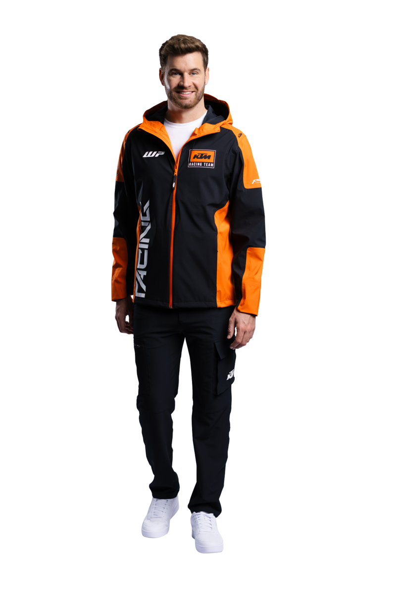KTM Team Hardshell Waterproof and Windproof Hooded Jacket Medium